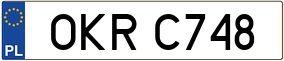 Trailer License Plate